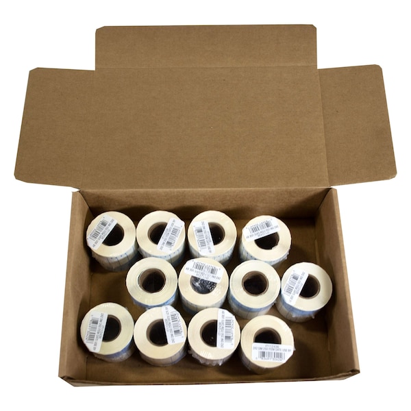 Dissolvable Adhesive 2"x2" Square Item Date Use By Label, PK3000